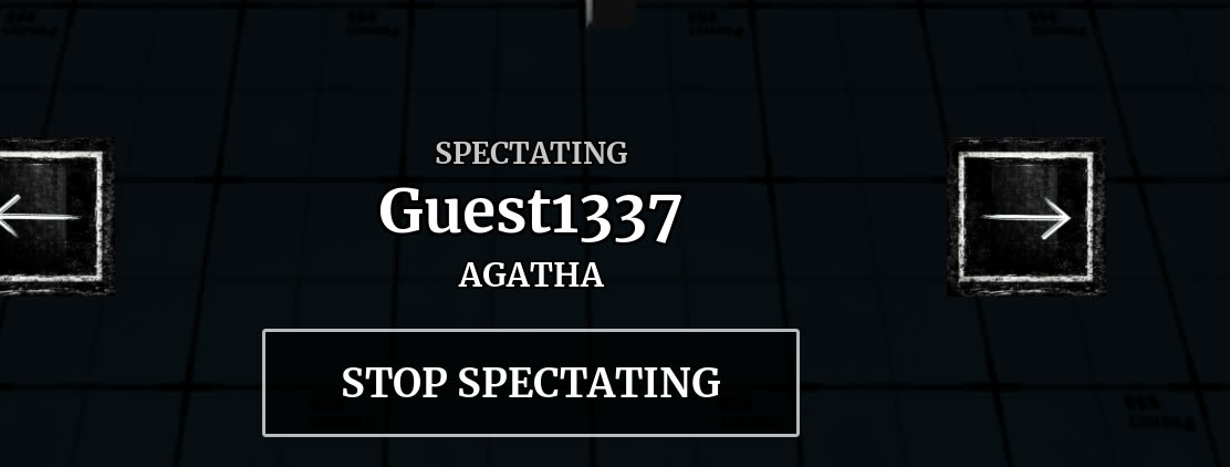 Spectate menu with arrows