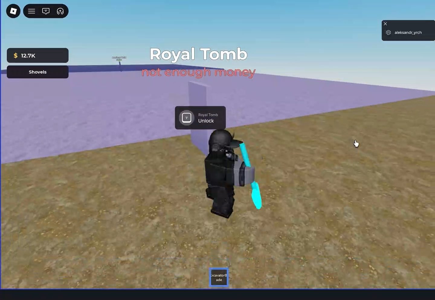 Royal Tomb, not enough money